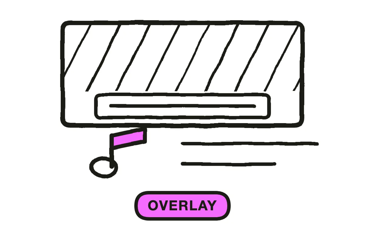 A hand-drawn frame with an ingredient label and quantity overlaid