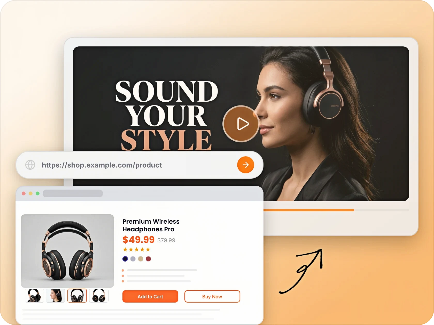 Product Page to Video